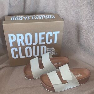 Project Cloud Pismo Platform Sandals in Birch